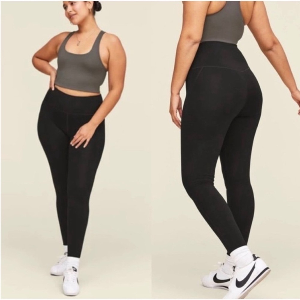 Girlfriend Collective Black Sustainable Leggings medium